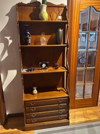 Mueble de entrada madera antiguo