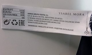 Traje de baño negro reductor
