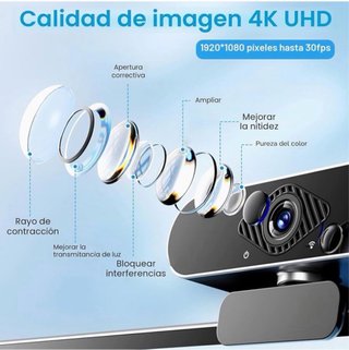 Webcam Full HD 1080P con Micrófono
