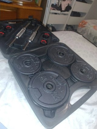 Pesas DOMYOS 4.4 LBS (2kg) con maletín