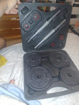 Pesas DOMYOS 4.4 LBS (2kg) con maletín