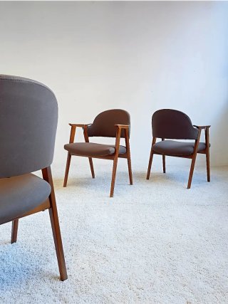 Set 4 sillas COMPAS de Guilleumas | Vintage 70s