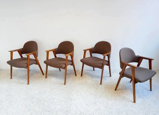 Set 4 sillas COMPAS de Guilleumas | Vintage 70s