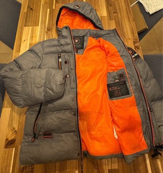 Chaqueta Geographical Norway Gris Naranja