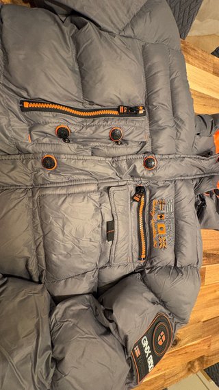 Chaqueta Geographical Norway Gris Naranja