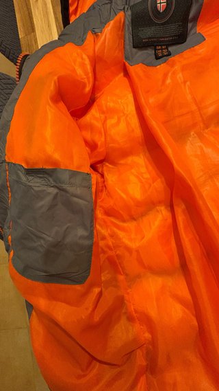 Chaqueta Geographical Norway Gris Naranja