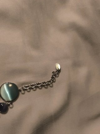 Pulsera de cristal azul y turquesa