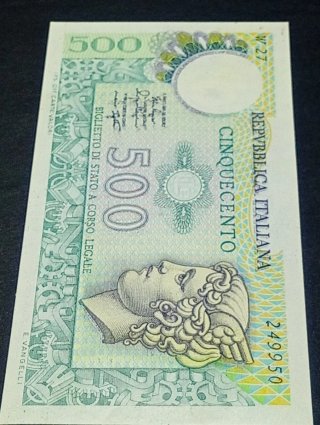 500 Lire Mercurio Serie Sostitutiva W 27 RARA.