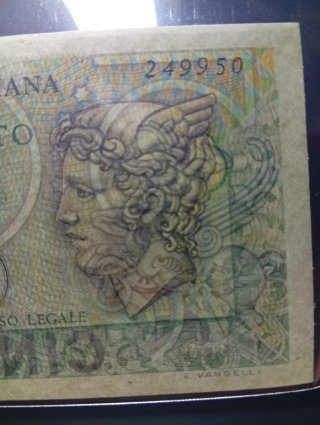 500 Lire Mercurio Serie Sostitutiva W 27 RARA.