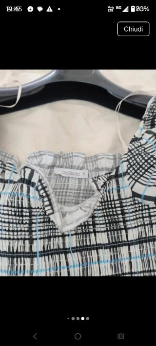 Vestito lungo a quadri