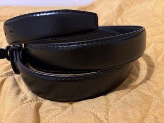 Cinturón Negro Piel Vacuno Clásico Hombre 150cm