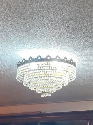 2 Lámparas, de lágrimas cristal   transparente