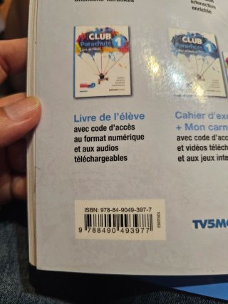 Libro de frances club parachute