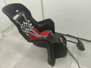 Silla bici infantil negra y roja