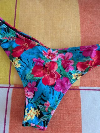 Bikini flores tropicales talla S