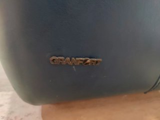 Sofá Granfort Piel Azul 4 Plazas 270cm
