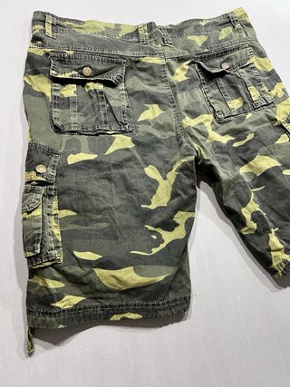 Shorts Cargo FOREX Camuflaje Verde y Amarillo