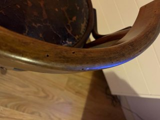 Taburete alto madera curvada estilo Thonet