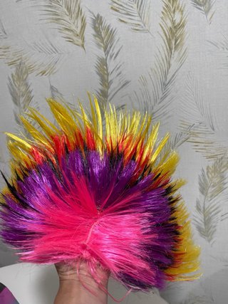 Lote Máscaras y Peluca Multicolor