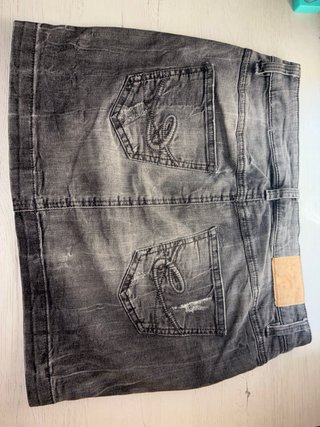 Falda vaquera gris Edc Espirit Y2K
