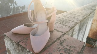 Zapatos Grace & Mila rosa de ante sin estrenar núm