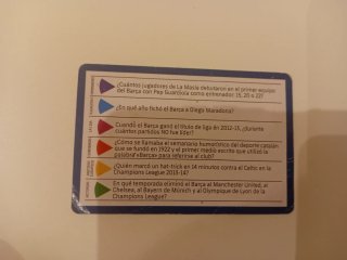 Juego de cartas Trivial Pursuit FC Barcelona