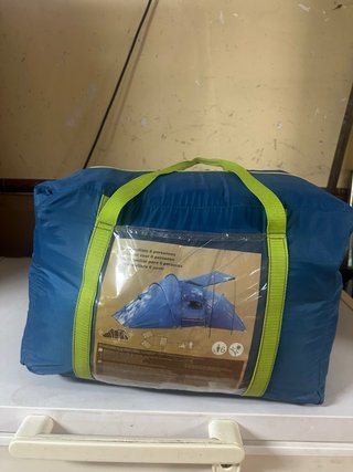 Tienda de campaña 6 personas azul
