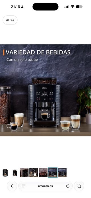 Cafetera Krups Roma Negra