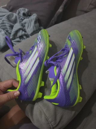 Zapatillas de fútbol Adidas Morado/Verde