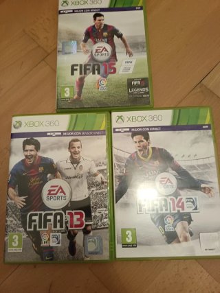 Lote Xbox 360 FIFA 13, 14 y 15