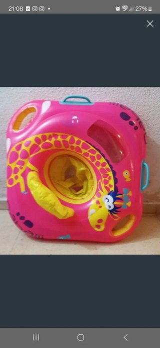 Flotador para bebé con diseño de jirafa