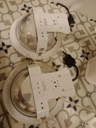 Lote 2 focos downlight sin bombilla