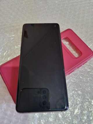 Samsung Galaxy S10 Negro + Funda Roja