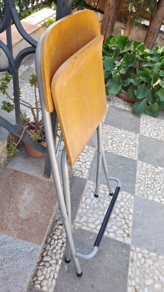 2 Taburetes plegables Madera Ikea