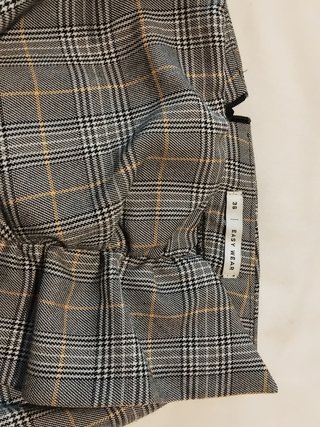 Falda Zara cuadros gris talla S