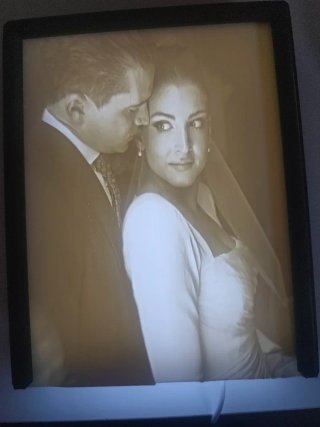 Litofanía personaliza. Lampara con foto