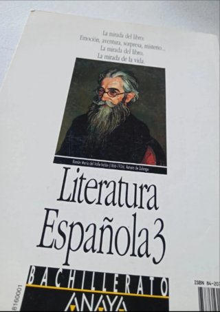 Literatura española 3, bachillerato.