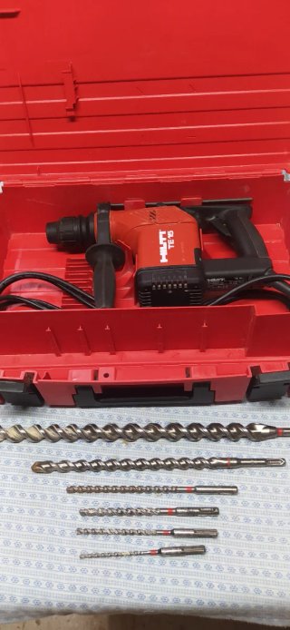 Hilti TE 15 Martillo Perforador + Accesorios