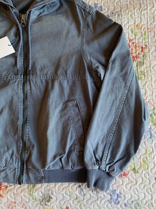 Chaqueta Bomber Zara cremallera azul