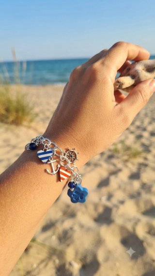 Bracciale donna con ciondoli nautici