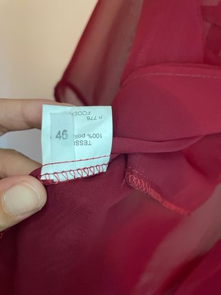 Camicia trasparente Bordeaux