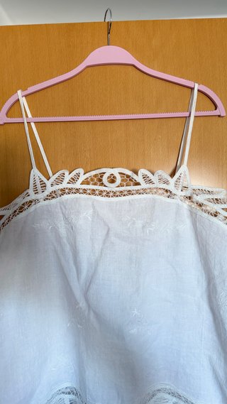 Blusa lino bordada ZW Collection Zara
