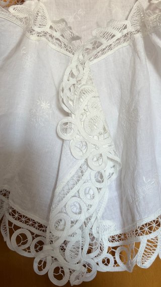 Blusa lino bordada ZW Collection Zara