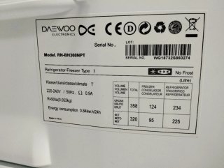 Nevera  marca DAEWOO No Frost