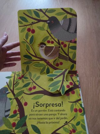 Precioso cuento pop Up ¡sorpresa! entre las flores