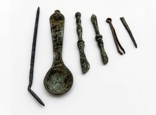 Arqueología.Lote Quirúrgico Romano 150 D.C.
