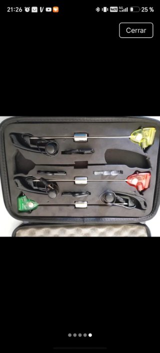 Maletín de 3 tensores carpfishing VORTEKS
