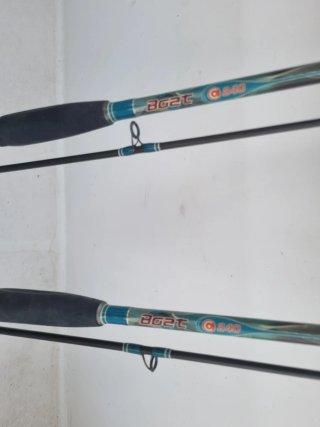 2 cañas de pesca para embarcación