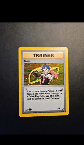 Koga Carta Allenatore Pokémon 19/132 1 edizione