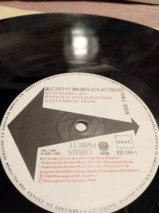 DIRE STRAITS Live alchemy 1984 LP 2 LPs vinilo ESP